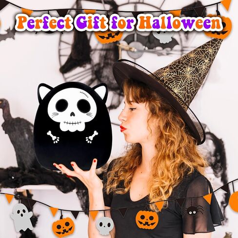 Black Cat Plush Halloween Cute Stuffed Animals Soft Pillow Toys Birthday Gift for Girls Boys Kids in Saudi Arabia