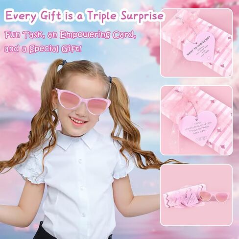MH MYLUNE HOME Birthday Gifts for Teen Girls, Pink Gifts Basket Birthday Graduation Gifts box Set for Teen Tween Girl Age 6-18, 8 Individually Wrapped Gifts in 1 Box & Fun Task Tags in Kuwait