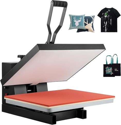 VEVOR Heat Press 16x24، 1700W Power Heat Press Machine، تسخين سريع، آلة ضغط حراري عالية الضغط للقميص، طابعة التسامي الصناعية الرقمية لفينيل نقل الحرارة، سهلة الاستخدام، أسود in Saudi Arabia