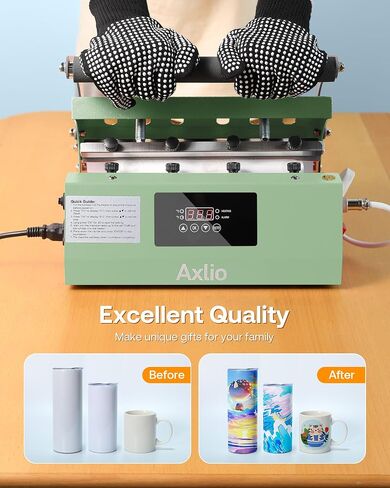 Tumbler Heat Press Machine for 20oz 30oz 16oz Sublimation Blank Skinny Tumbler - Heat Press for Sublimation Mug Projects for 11-16oz Coffee Mug Cup-Gray in Saudi Arabia