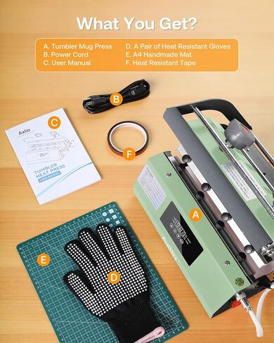 Tumbler Heat Press Machine for 20oz 30oz 16oz Sublimation Blank Skinny Tumbler - Heat Press for Sublimation Mug Projects for 11-16oz Coffee Mug Cup-Gray in Saudi Arabia