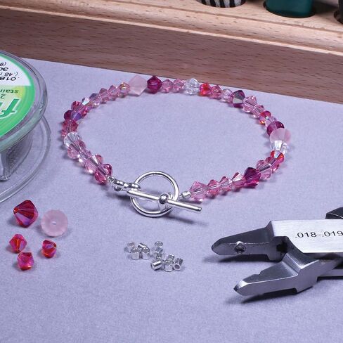 The Beadsmith Magical Crimper Kit, Includes Crimp Forming Pliers, 500 Crimp Tubes, 2x2mm in Assorted Colors and 21-strand FlexRite Wire, Create Smooth, Rounded Crimps Every Time, No Sharp Edges in Saudi Arabia