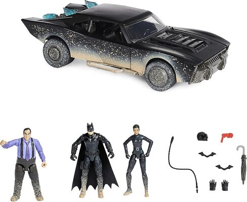 DC Comics Batman, Ultimate Transforming Batmobile Playset, 2-in-1 Playset with Exclusive Figure and Glider, Lights, Sounds, Kids Toys for Boys and Girls 4+ in Saudi Arabia