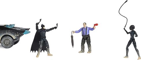 DC Comics Batman, Ultimate Transforming Batmobile Playset, 2-in-1 Playset with Exclusive Figure and Glider, Lights, Sounds, Kids Toys for Boys and Girls 4+ in Saudi Arabia