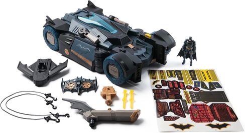 DC Comics Batman, Ultimate Transforming Batmobile Playset, 2-in-1 Playset with Exclusive Figure and Glider, Lights, Sounds, Kids Toys for Boys and Girls 4+ in Saudi Arabia