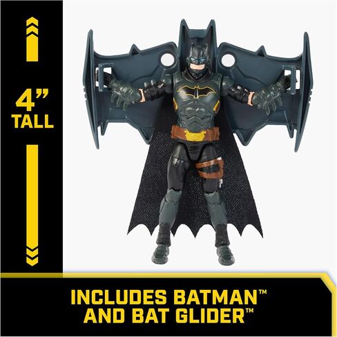 DC Comics Batman, Ultimate Transforming Batmobile Playset, 2-in-1 Playset with Exclusive Figure and Glider, Lights, Sounds, Kids Toys for Boys and Girls 4+ in Saudi Arabia