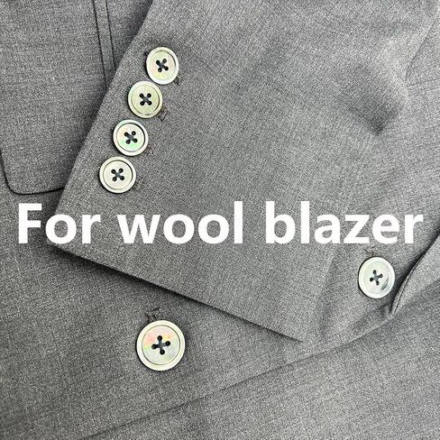 11 Pieces Natural Smoke Mother of Pearl Buttons Set 20mm 15mm Genuine Grey MOP Buttons for Men Blazer and Suit DIY Sewing Craft (Grey) in Kuwait
