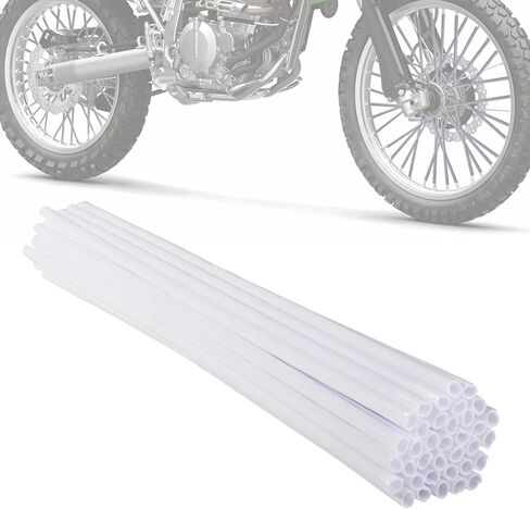 جلود بقضبان الدراجات النارية، أغطية عجلات عالمية لـ KLX 110 KLX140L CRF 50 110 CRF125F TTR 125 TTR110 YZ125X PW50 TW200 8 بوصة - 21 بوصة حافة دراجة ترابية ATV باللون الأبيض in Saudi Arabia