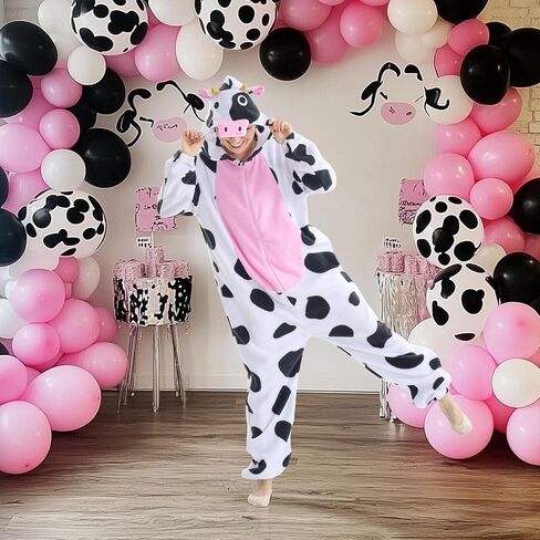 familus Cheetah Cow Costume Adult Women Men Halloween Costumes Unisex Animal Cow Leopard Jaguar Onesie Costumes Pajamas in Saudi Arabia