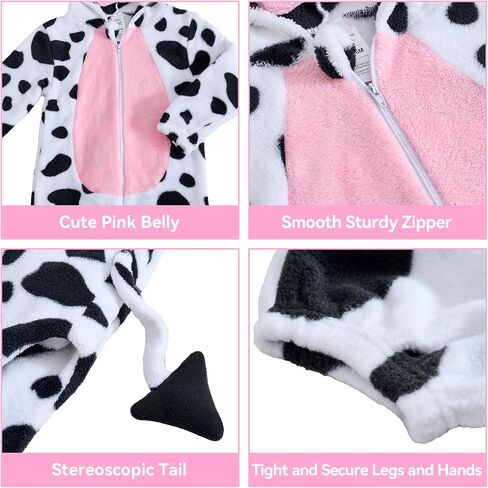 familus Cheetah Cow Costume Adult Women Men Halloween Costumes Unisex Animal Cow Leopard Jaguar Onesie Costumes Pajamas in Saudi Arabia