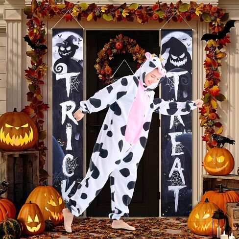 familus Cheetah Cow Costume Adult Women Men Halloween Costumes Unisex Animal Cow Leopard Jaguar Onesie Costumes Pajamas in Saudi Arabia