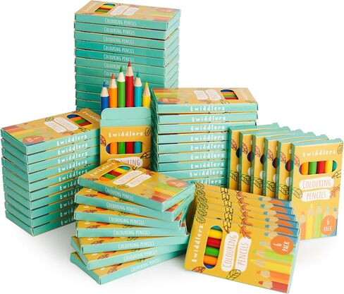 THE TWIDDLERS 30 Boxes of 6 Pack Colored Pencils Bulk (Total 180) Pre-sharpened Colored Pencils for Kids, Coloring Pencils School Supplies for Teachers, Classroom Prizes, Goody Bag Fillers in Saudi Arabia