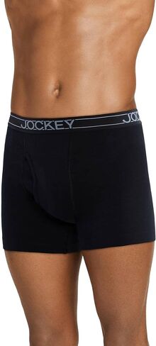 Jockey Men's Underwear Lightweight Cotton Blend 5" Boxer Brief - 4 Pack in Saudi Arabia