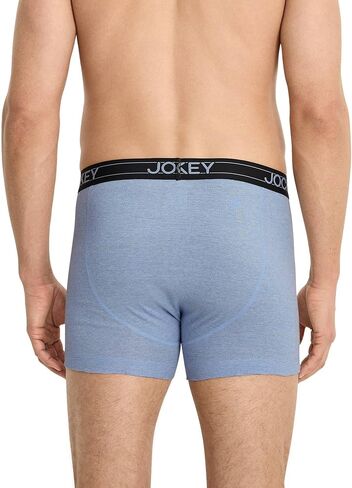 Jockey Men's Underwear Lightweight Cotton Blend 5" Boxer Brief - 4 Pack in Saudi Arabia