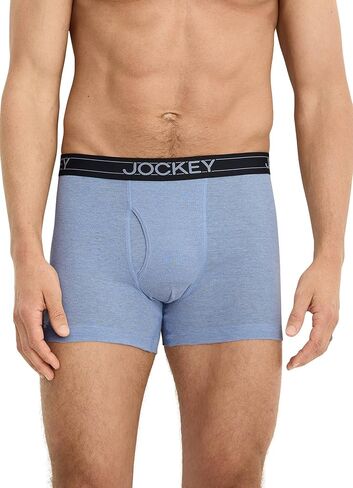 Jockey Men's Underwear Lightweight Cotton Blend 5" Boxer Brief - 4 Pack in Saudi Arabia