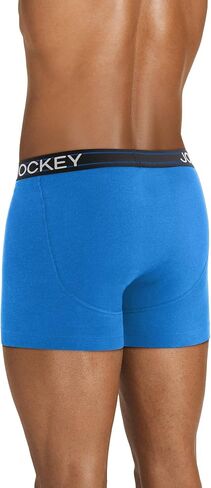 Jockey Men's Underwear Lightweight Cotton Blend 5" Boxer Brief - 4 Pack in Saudi Arabia