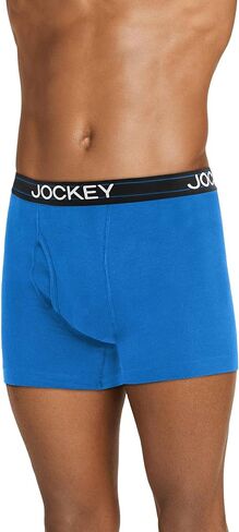 Jockey Men's Underwear Lightweight Cotton Blend 5" Boxer Brief - 4 Pack in Saudi Arabia