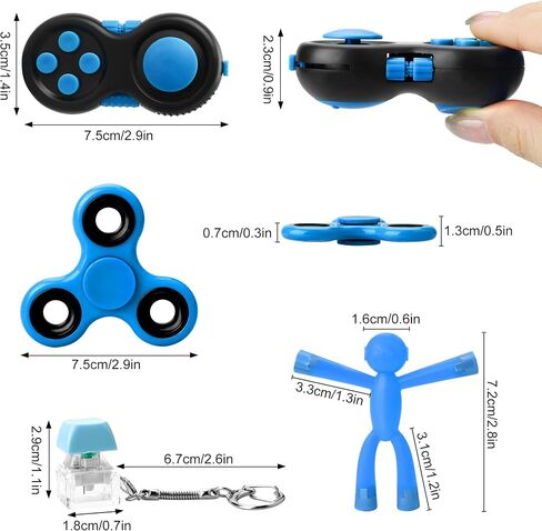 Fidget Toys Adults, Fidget Toys Kids, Easter Basket Stuffers Autism Toys Kids, Toddler Plane Activities, Classroom Prizes Elementary (Blue) in Saudi Arabia