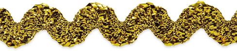 Trims by the Yard 3/8" Medium RIC Rac Metallic Gold | (10 Yard Cut) Trim in Saudi Arabia