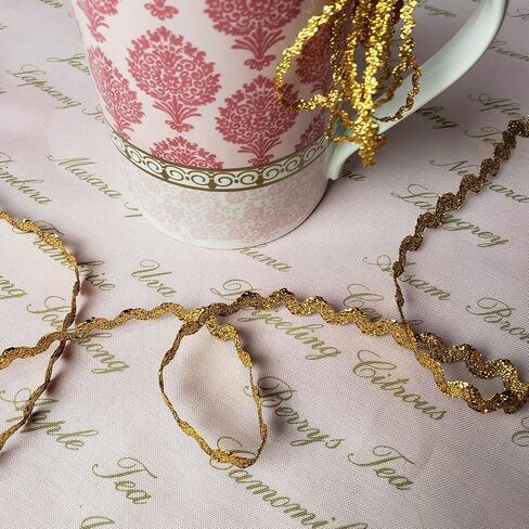 Trims by the Yard 3/8" Medium RIC Rac Metallic Gold | (10 Yard Cut) Trim in Saudi Arabia