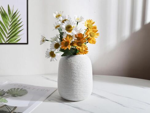 Grey Ceramic Vases, Textured Modern Vases, Home Decor Vases, Suitable for All Kinds of Places, Can Also Be Used As Gifts for Others, Independence Day and Other Festivals. (Grey Blue) in Saudi Arabia