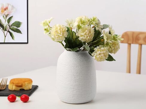 Grey Ceramic Vases, Textured Modern Vases, Home Decor Vases, Suitable for All Kinds of Places, Can Also Be Used As Gifts for Others, Independence Day and Other Festivals. (Grey Blue) in Saudi Arabia