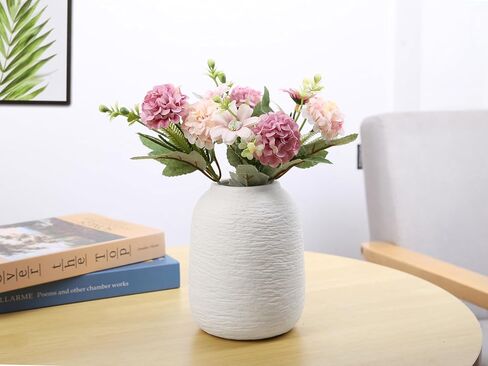 Grey Ceramic Vases, Textured Modern Vases, Home Decor Vases, Suitable for All Kinds of Places, Can Also Be Used As Gifts for Others, Independence Day and Other Festivals. (Grey Blue) in Saudi Arabia