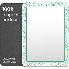 Locker Mirror Magnetic for School and Office, with Strong Magnetic Mirror for Locker, Magnetic Locker Mirror with Colorful Design, Practical and Reliable Locker Accessories, 1 Pack in Kuwait