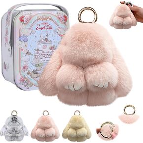 Bunnylulu Keychain, Bunny Lulu Keychain, Bunny Keychain Plush With Exquisite Box, For Christmas Gifts