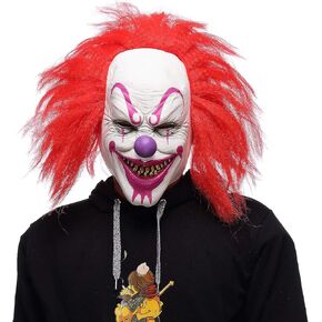 Scary Joker Masks for Halloween Adults Creepy Clown Evil Face Mask