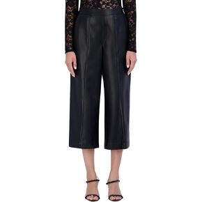 Women's Faux Leather Cropped Pant