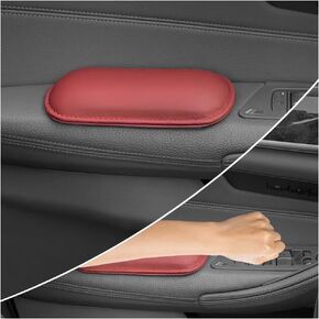 2PCS Car Door Armrest Pads,Soft Leather+Memory Foam Car Knee Pads for Arm Support&Protect Elbow and Knee,Universal Car Elbow Pads Car Accessories Interior for Most Vehicles (Black)