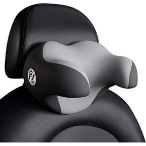 Dollox Headrest Pillow for Car Seat, Memory Foam Neck Support Pillow for Neck Pain Relief - U-Shaped Ergonomic Design Soft Travel Pillow for Sleeping and Resting in Car and Office