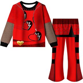 Girl Outfit Tracksuit Clothes Set Pullover Sweatshirt Tops Trousers Pants Kids Party Playwear 5-14Y