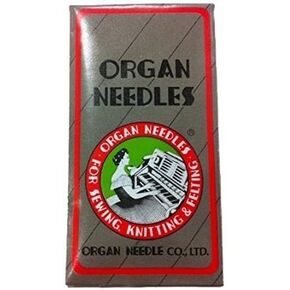 Ball Point Sewing Machine Needles Home-use By Organ Needles (10 Needles/pack), Select Size (Size 90 / 14 Ball Point)