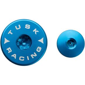 Tusk Billet Aluminum Engine Plug Kit Blue - Fits: Yamaha YFZ 450 2004-2009