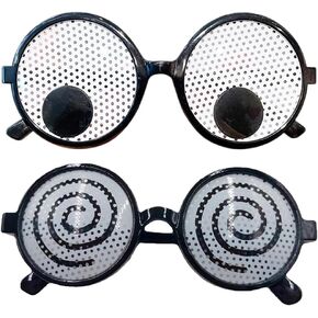 VALICLUD Halloween Decorations 2pcs Googly Eyes Glasses Funny Shaking Costume Eye Glasses Novelty Shades Giant Googly Glasses Summer Party Eyewear Photo Booth Props for Boys Girls