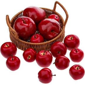 Gresorth 15 PCS Artificial Pomegranate Decoration Fake Fruit Model Realistic Lifelike Vegetable Display for New Year Garden Restaurant