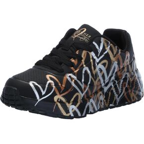 Skechers girls Uno Lite metallic Love