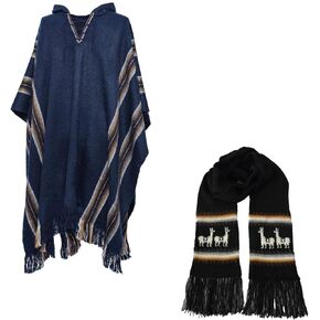 معطف بغطاء رأس من الألبكة الأصلية من جامبوا + وشاح الألبكة الدافئ in Kuwait