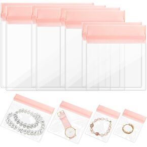 EEEKit Travel Jewelry Bag Organizer, Jewelry Storage Pouch, Anti Tarnish Sealable Bag for Ring Earring Necklace, 8PCS