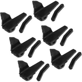 6 Set Tire Changer Insert Tire Demount Head Tire Machine Guard Wheel Side Protector for Mount Demount Duck Head Tyre Repair Black 2.05"x1.06"x1.30" Replacement