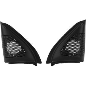 AMONIDA Door Speaker Cover,Pair Car Door Speaker Cover Audio Tweeter Trim Black Replacement for Corolla 2003‑2006