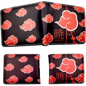 DUOAMARE Anime Men'S Wallets, Card Cases & Money Organizers Leather Rfid Blocking Bifold Stylish Chain Wallets For Men Women