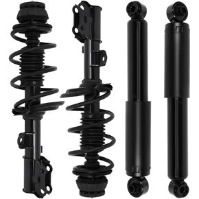SCITOO Front and Rear Shock Absorber Assembly Fit for 2012-2017 for Kia Rio, Complete Shock and Strut Assembly Kit Fit for 172707 172706 5672 4PCS