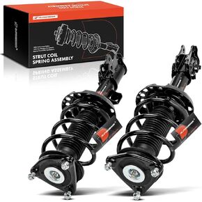A-Premium Front Pair (2) Complete Strut and Coil Spring Assembly Compatible with Hyundai Elantra GT 2013 2014 2015 2016 2017, Driver and Passenger Side