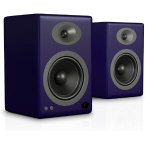 Audioengine A5+ 150W Wireless Bluetooth Home Stereo Speakers - Home Theater Surround Sound with aptX-HD (Bamboo, Pair)
