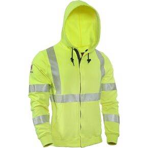 DRIFIRE Fr Hi-vis Class 3, Flame Resistant, Cat 2 Arc Rating, Zip Hoodie
