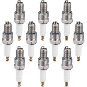 BDFHYK 5422 Spark Plugs Compatible with Honda Suzuki Aprilia Derbi Yamaha Kawasaki Universal Motorcycle Spark Plugs Replacement for BR8ES Set of 10