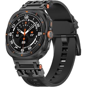 Compatible for Samsung Galaxy Watch 7 Ultra Band 47mm, Sof Sport Strap Women Men Replacement Fit for Samsung Galaxy Watch Ultra Band